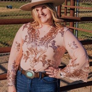 Rose gold sequin body suit